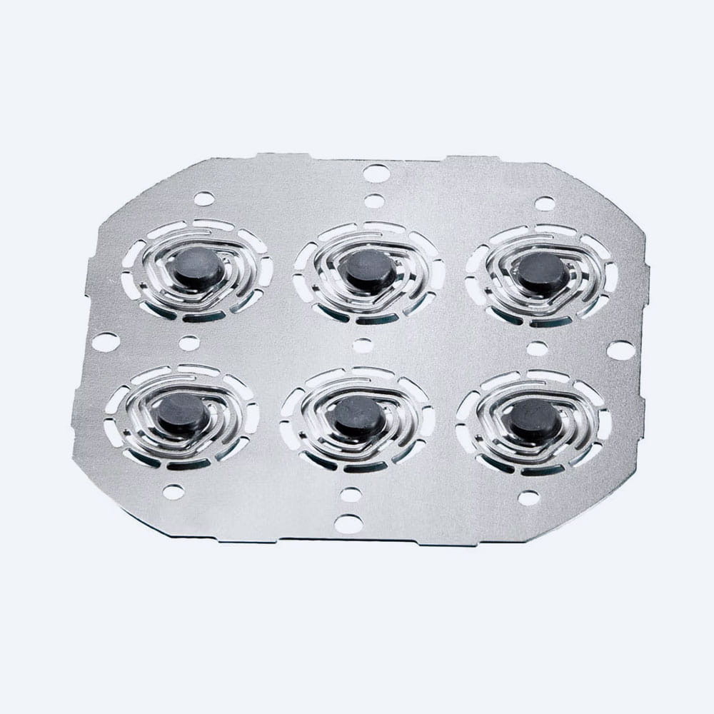 Solenoid plungers with meander springs